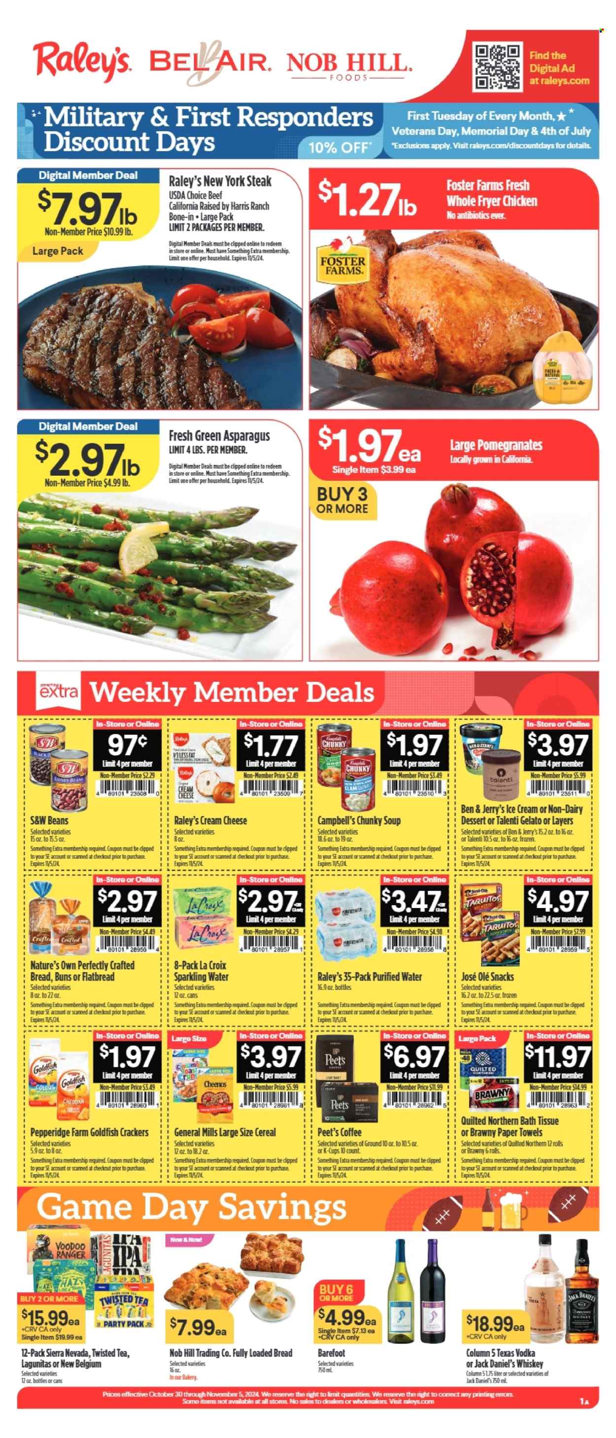 Raley's ad - 10/30/2024 - 11/05/2024. Page 1