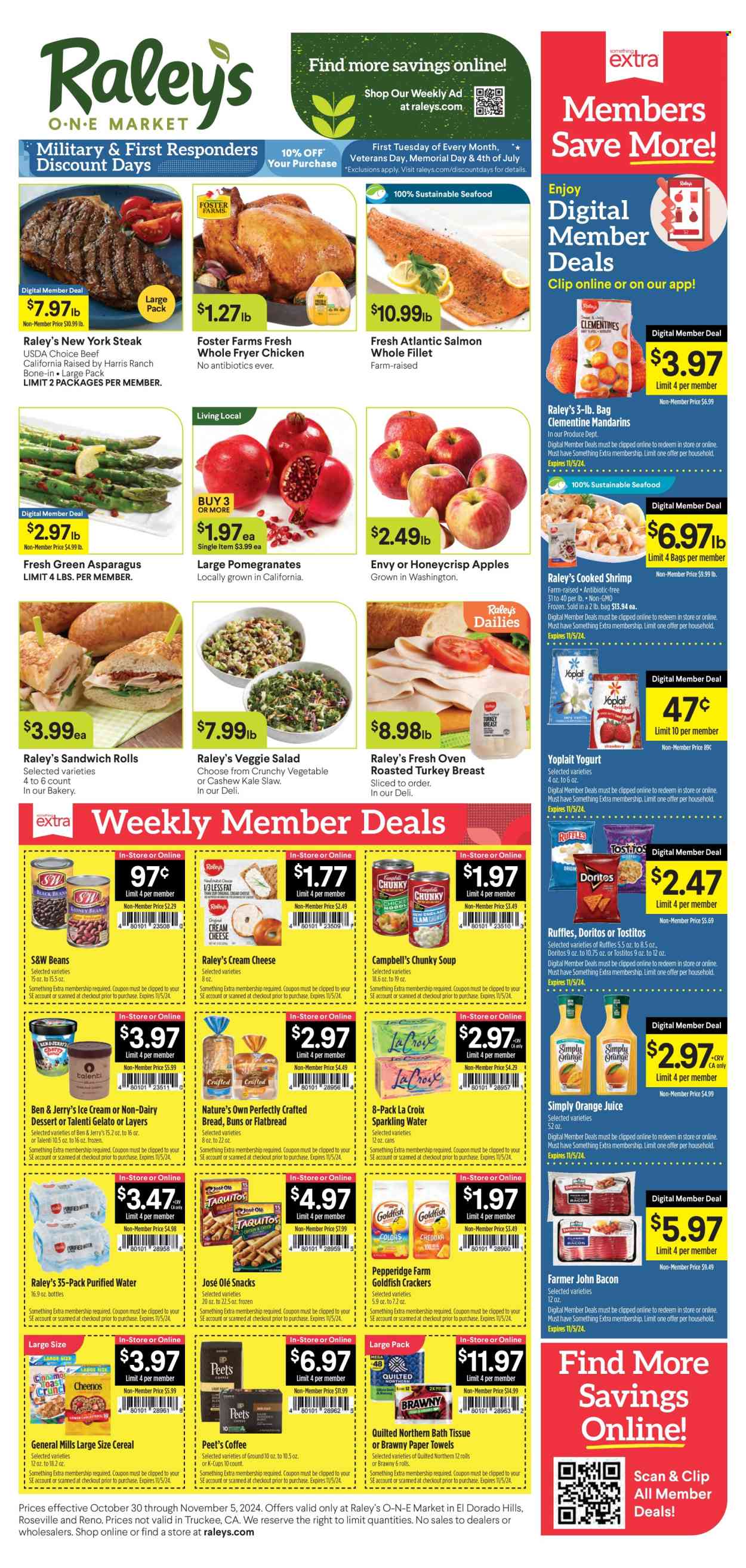 Raley's ad - 10/30/2024 - 11/05/2024. Page 1