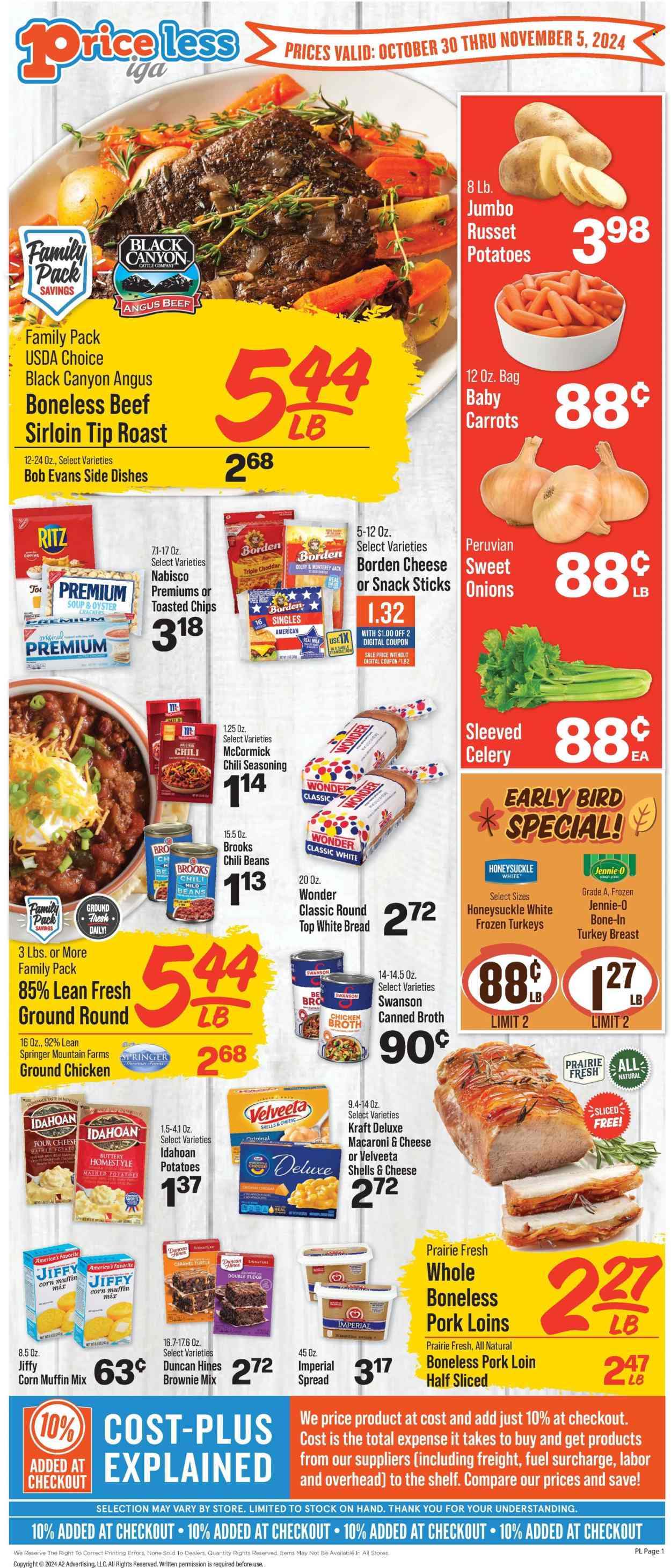 Price Less Foods ad - 10/30/2024 - 11/05/2024. Page 1