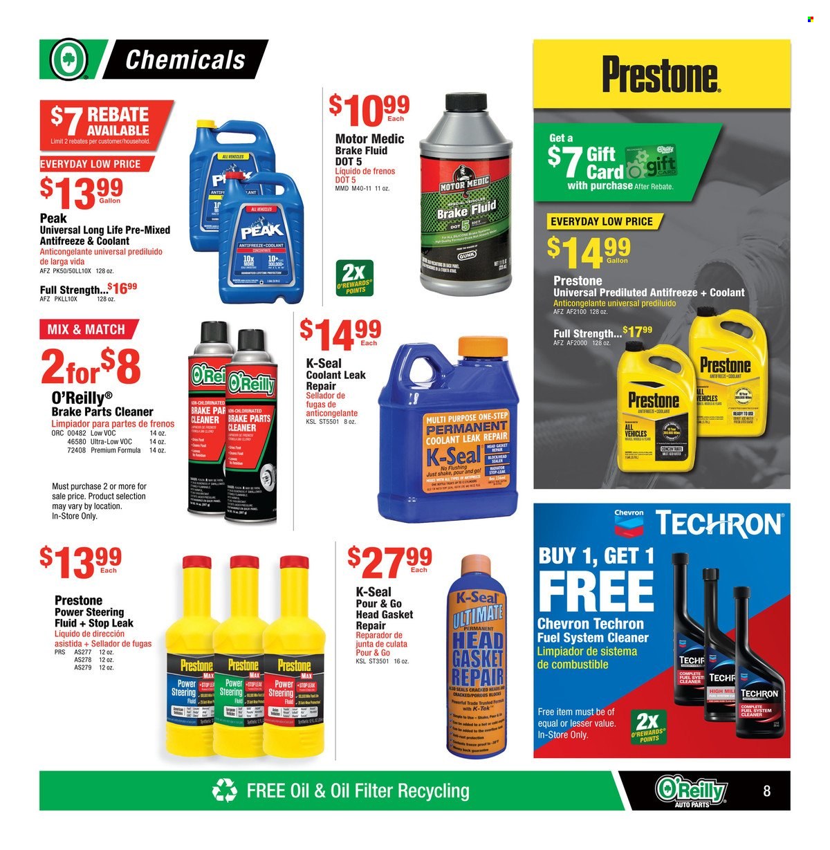 O'Reilly Auto Parts ad - 10/30/2024 - 11/26/2024. Page 8