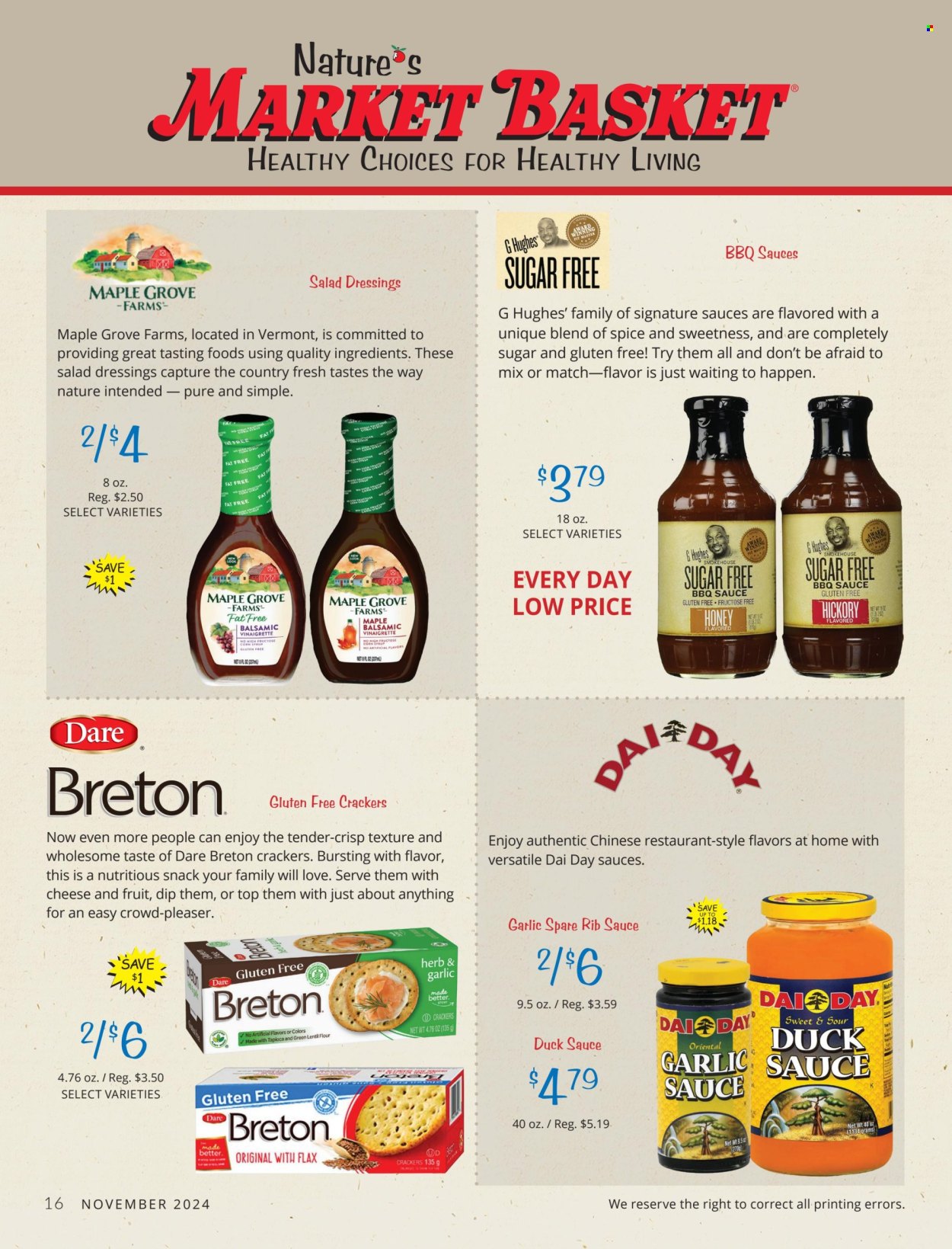 Market Basket ad - 11/01/2024 - 11/30/2024. Page 1