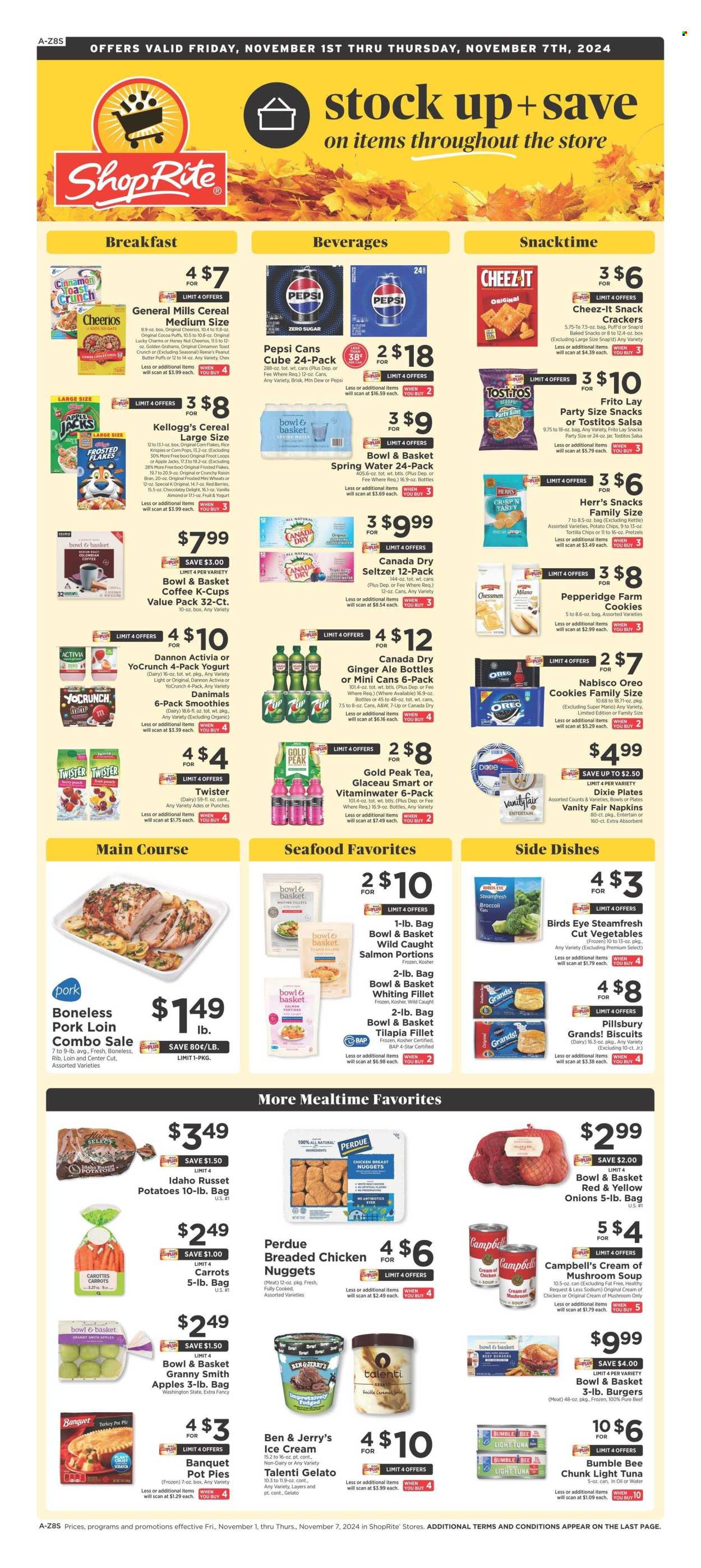 ShopRite ad - 11/01/2024 - 11/07/2024. Page 1