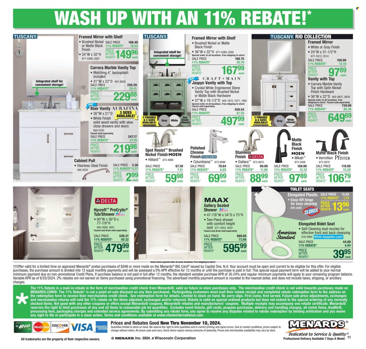 Menards ad - 10/31/2024 - 11/10/2024. Page 20