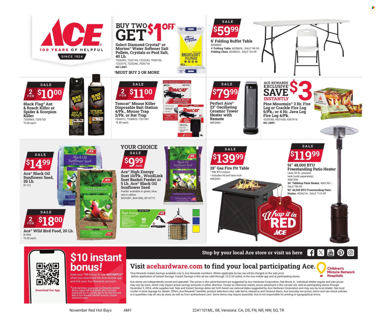 ACE Hardware ad - 11/01/2024 - 12/02/2024. Page 1