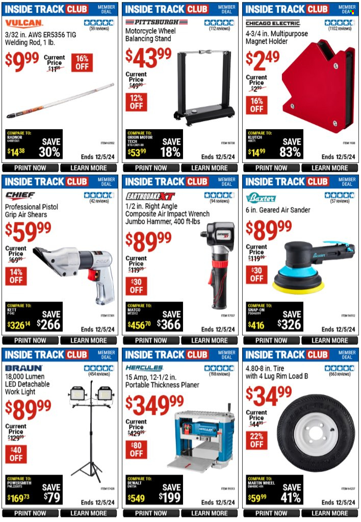 Harbor Freight ad - 11/01/2024 - 12/05/2024. Page 1