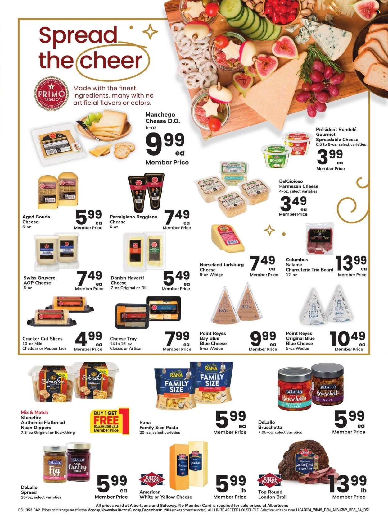 Safeway ad - 11/04/2024 - 12/01/2024. Page 1