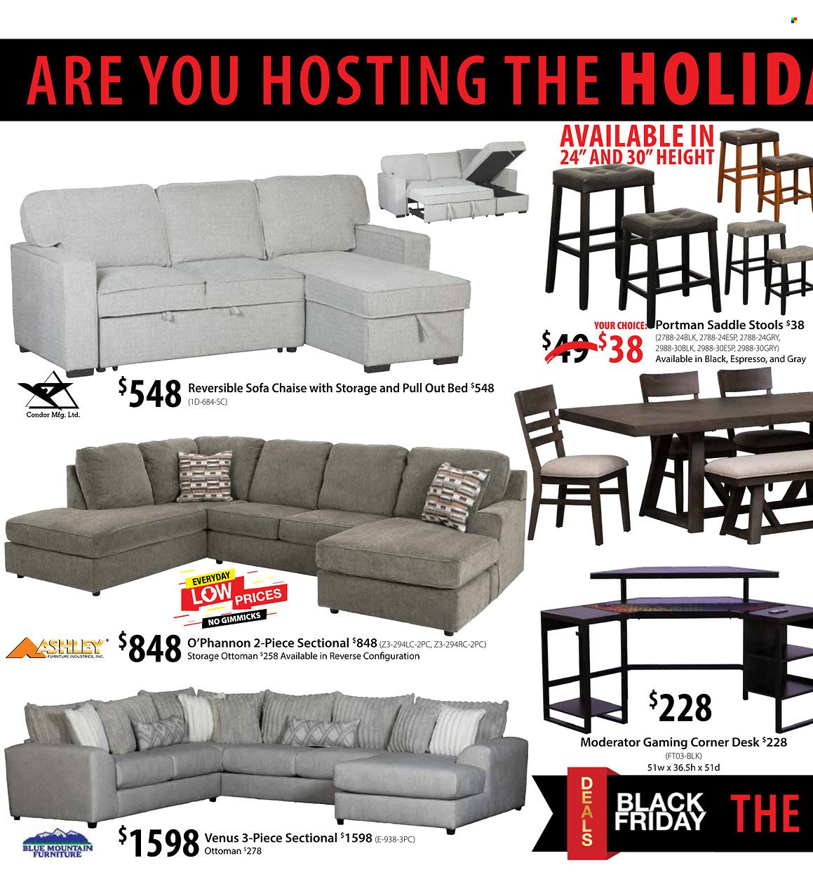 American Furniture Warehouse ad - 11/03/2024 - 12/01/2024. Page 1