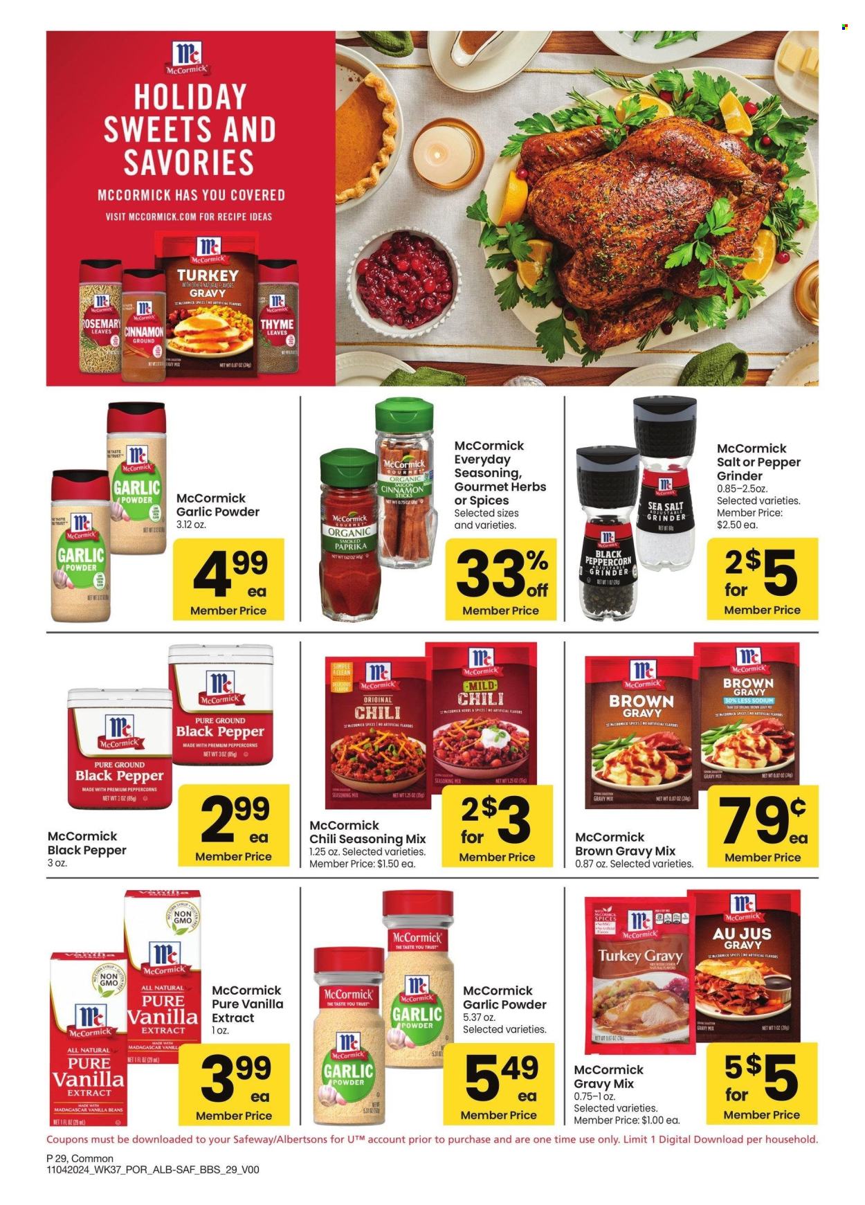 Albertsons ad - 11/04/2024 - 12/01/2024. Page 1