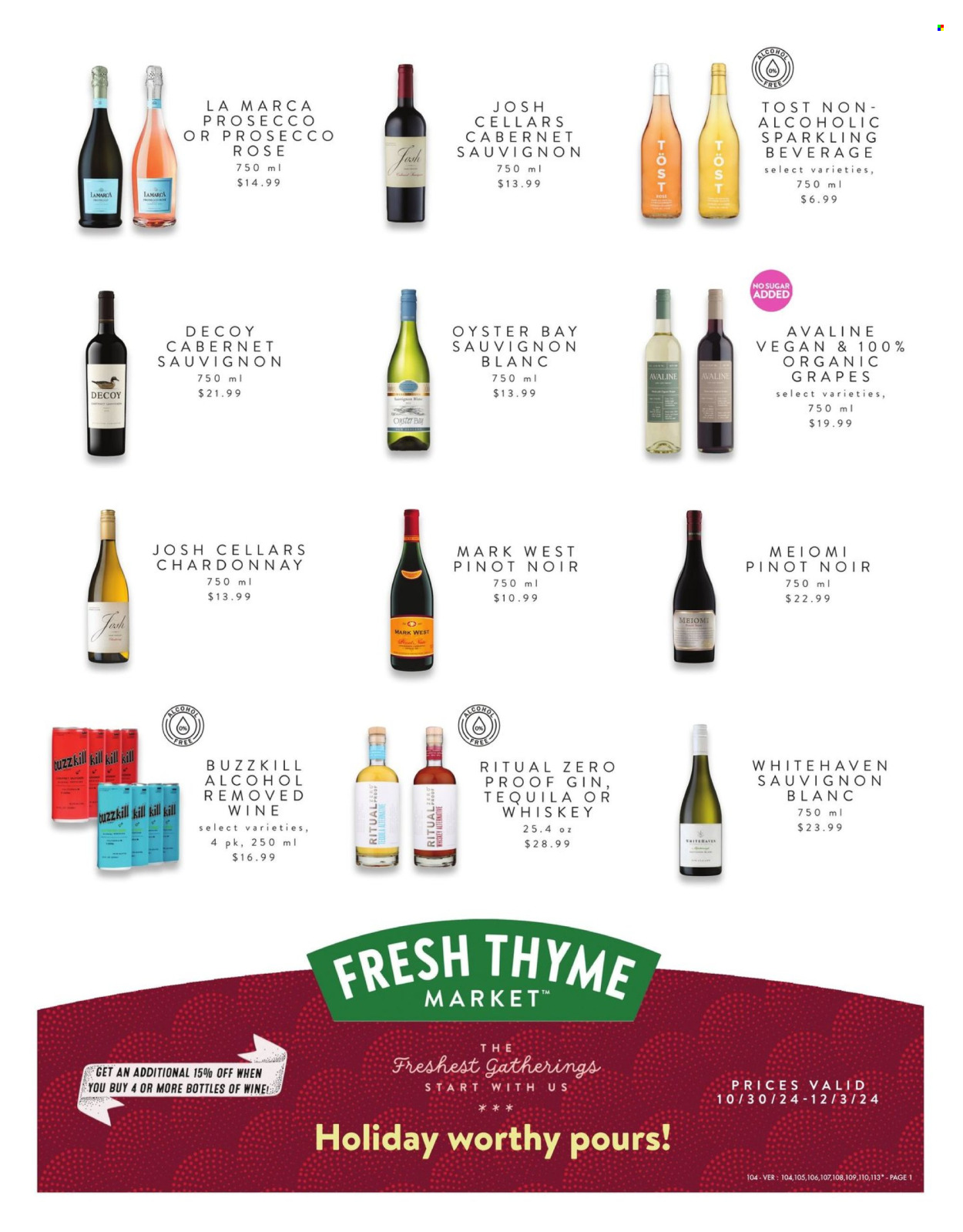 Fresh Thyme ad - 10/30/2024 - 12/03/2024. Page 1