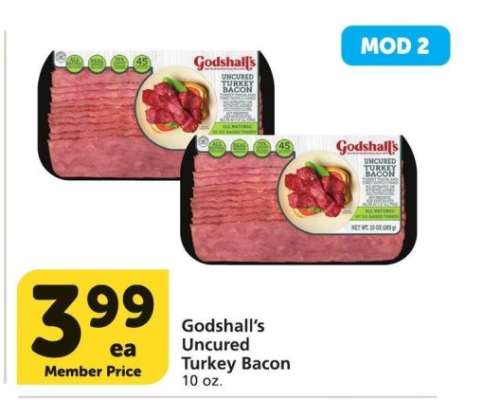 Godshall's Uncured Turkey Bacon - 10 oz.