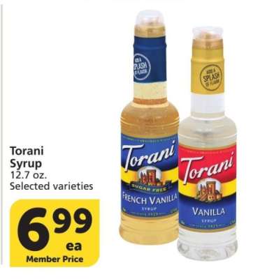 Torani Syrup - 12.7 oz. Selected varieties