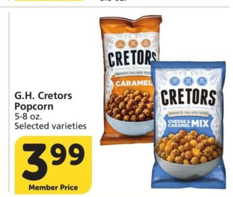 G. H. Cretors Popcorn - 5-8 oz. Selected varieties