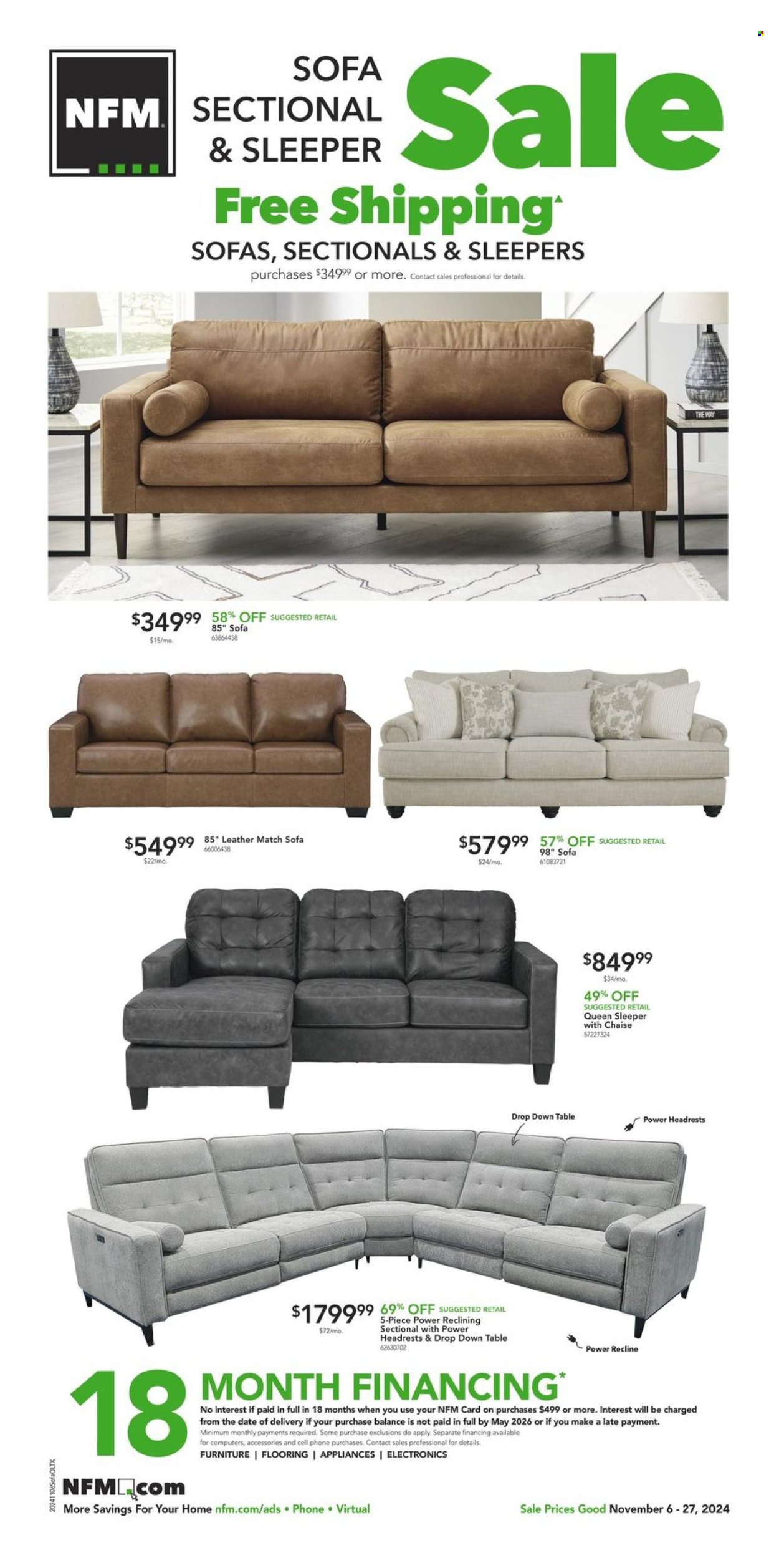 Nebraska Furniture Mart ad - 11/06/2024 - 11/27/2024. Page 1