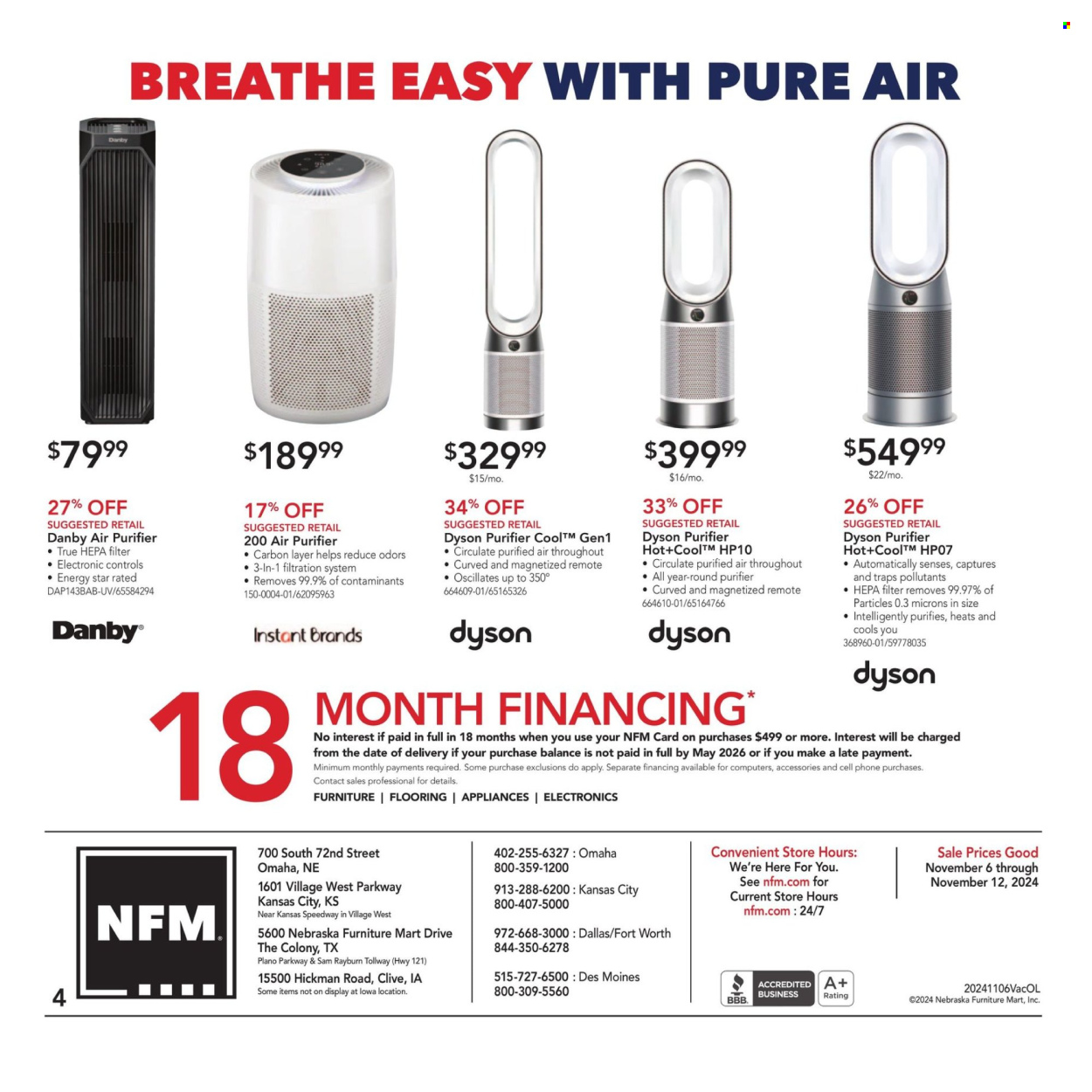 Nebraska Furniture Mart ad - 11/06/2024 - 11/12/2024. Page 4