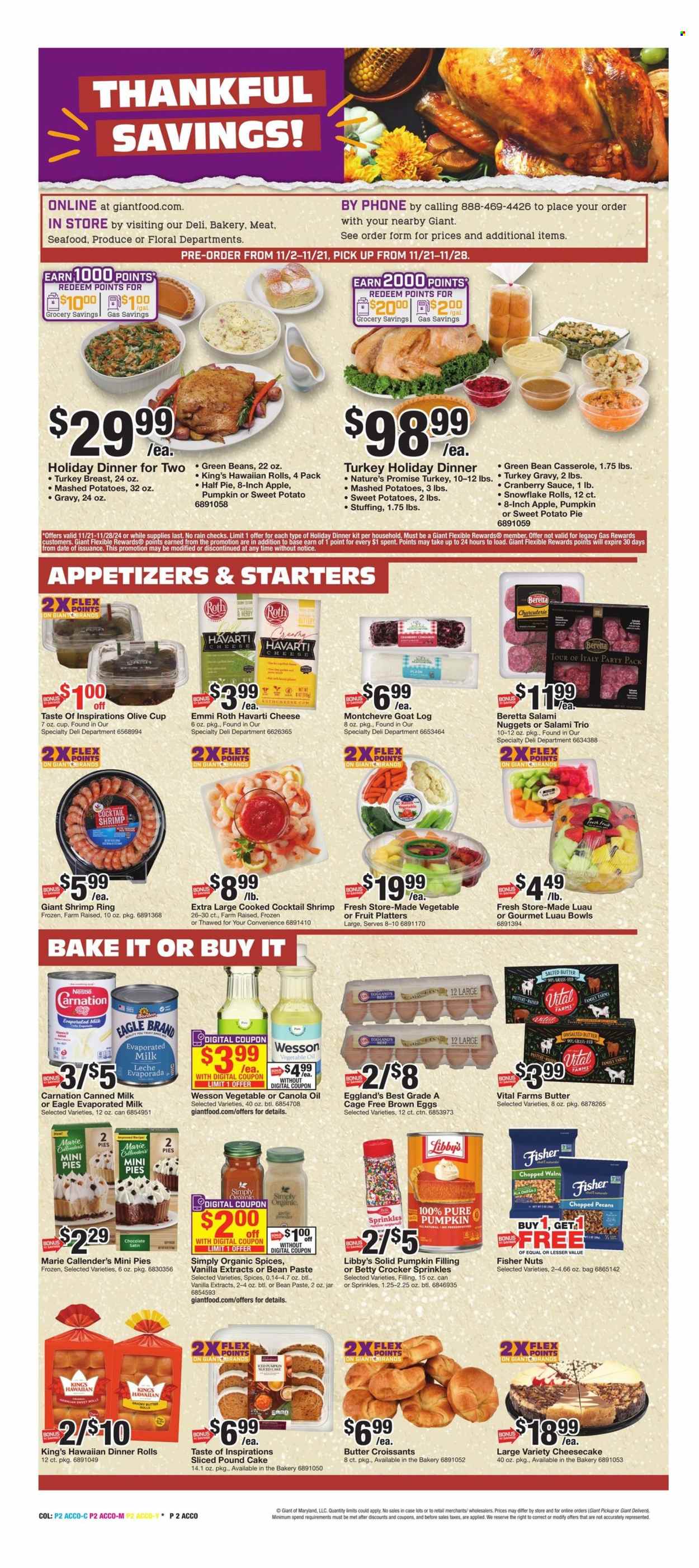 Giant Food ad - 11/08/2024 - 11/14/2024. Page 2