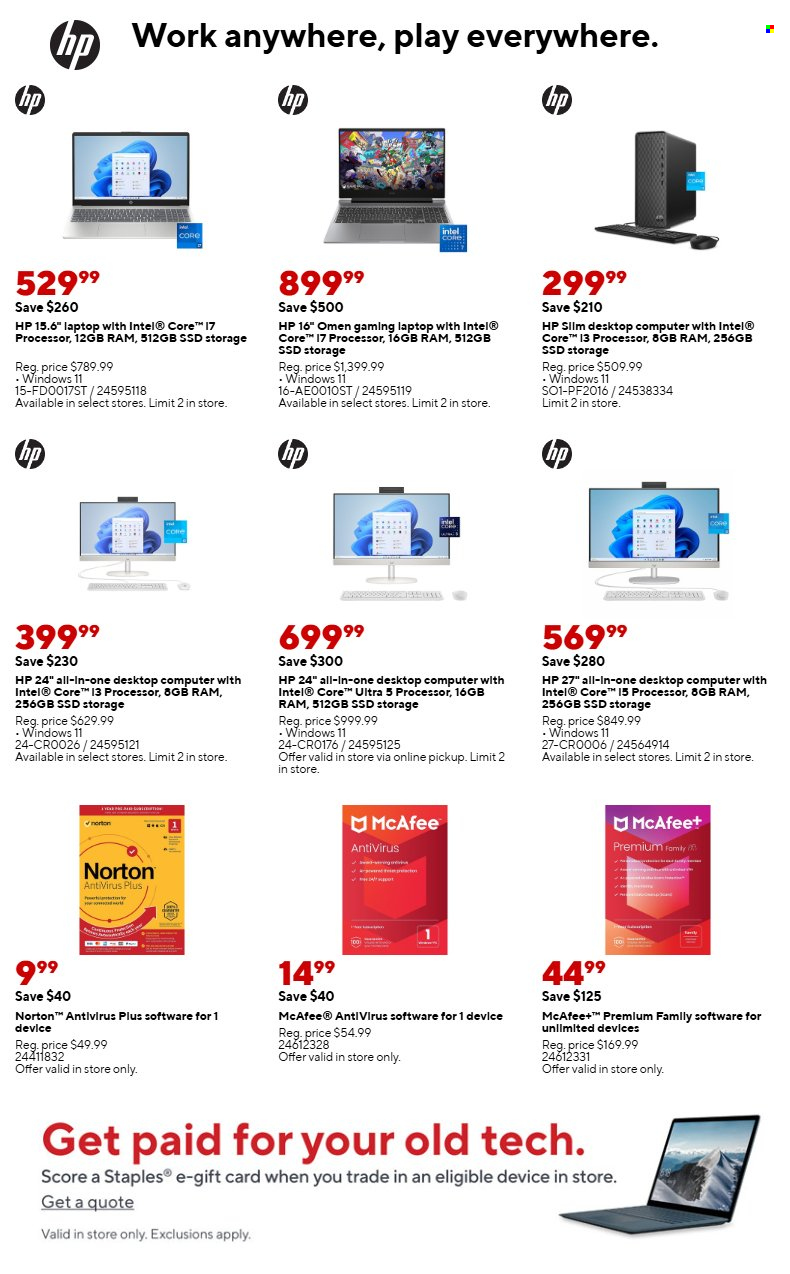 Staples ad - 11/10/2024 - 11/16/2024. Page 1