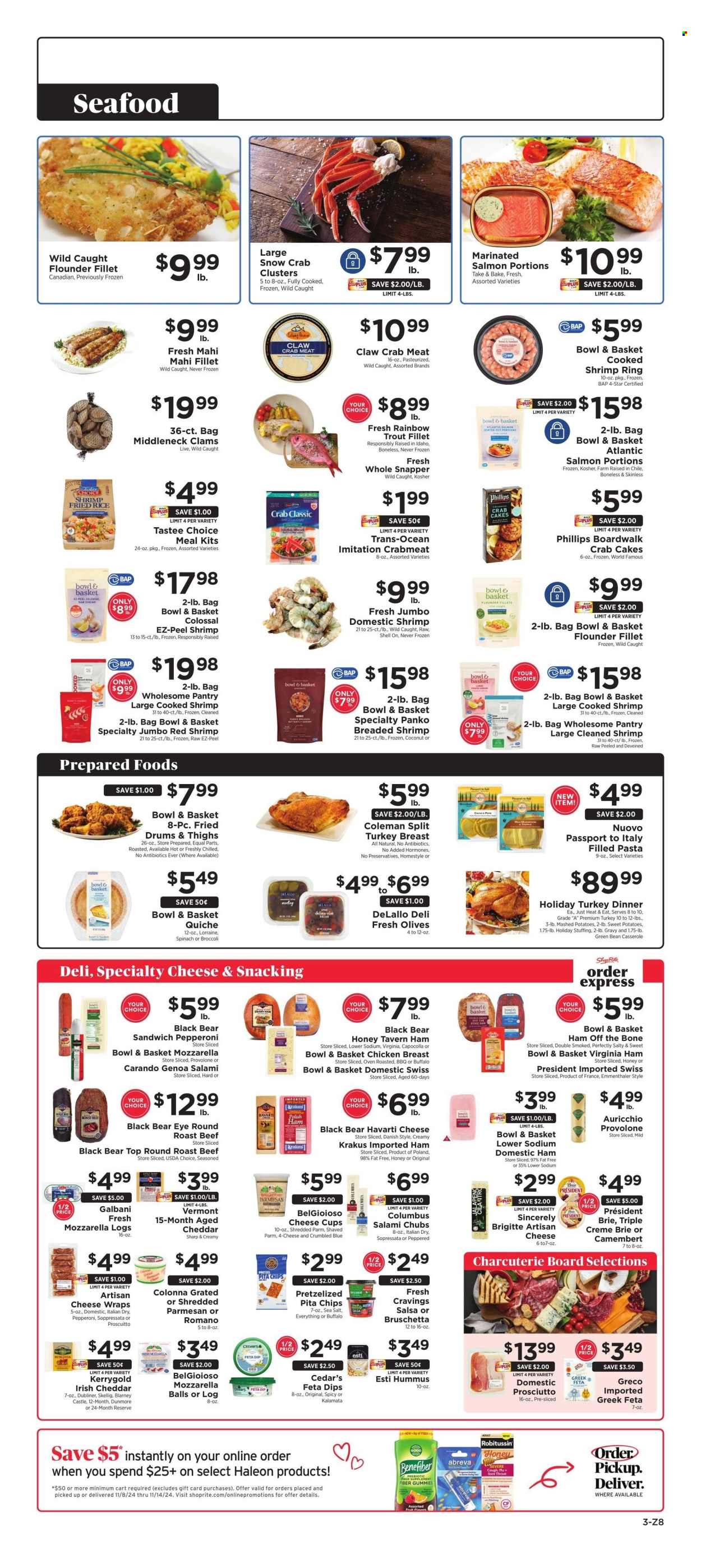 ShopRite ad - 11/08/2024 - 11/14/2024. Page 1