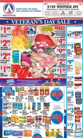 Associated Supermarkets Flyer - 11/08/2024 - 11/14/2024.