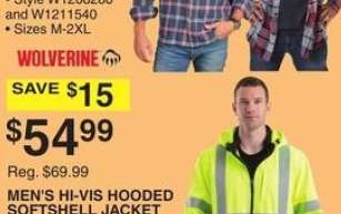 BERNE MEN'S HI-VIS HOODED SOFTSHELL JACKET - • Style HVJS206