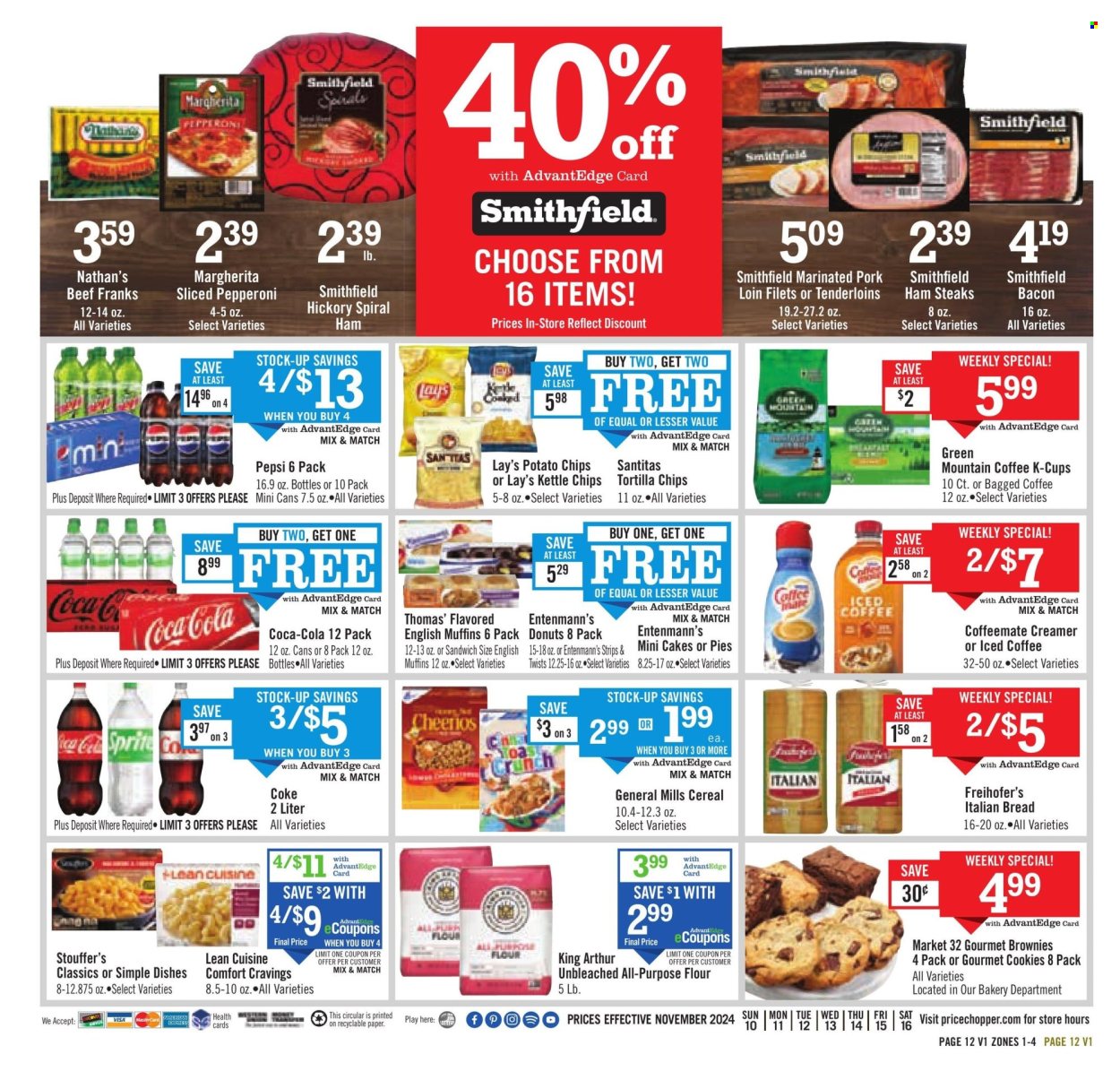 Price Chopper ad - 11/10/2024 - 11/16/2024. Page 1