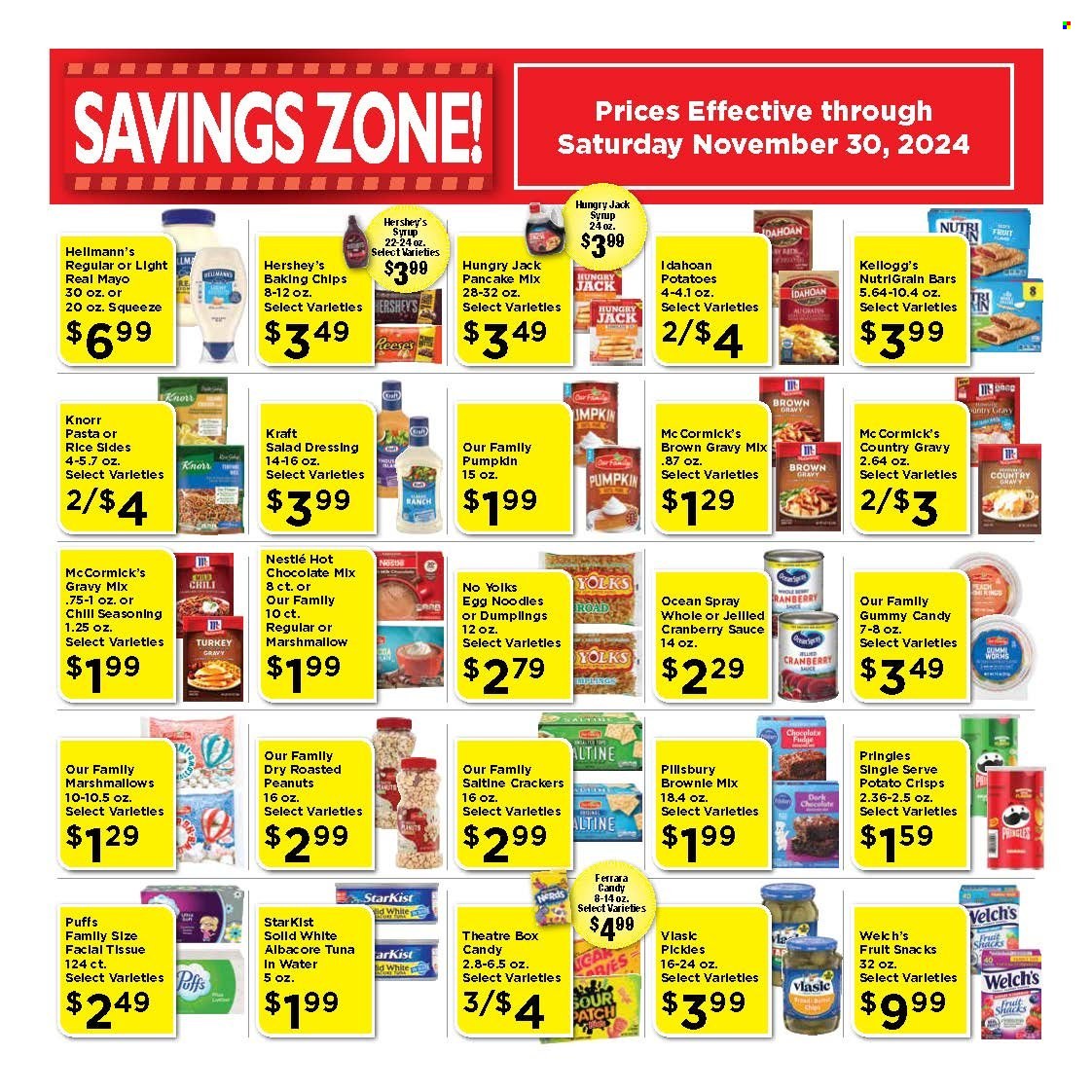 Marketplace Foods ad - 11/11/2024 - 11/30/2024. Page 1