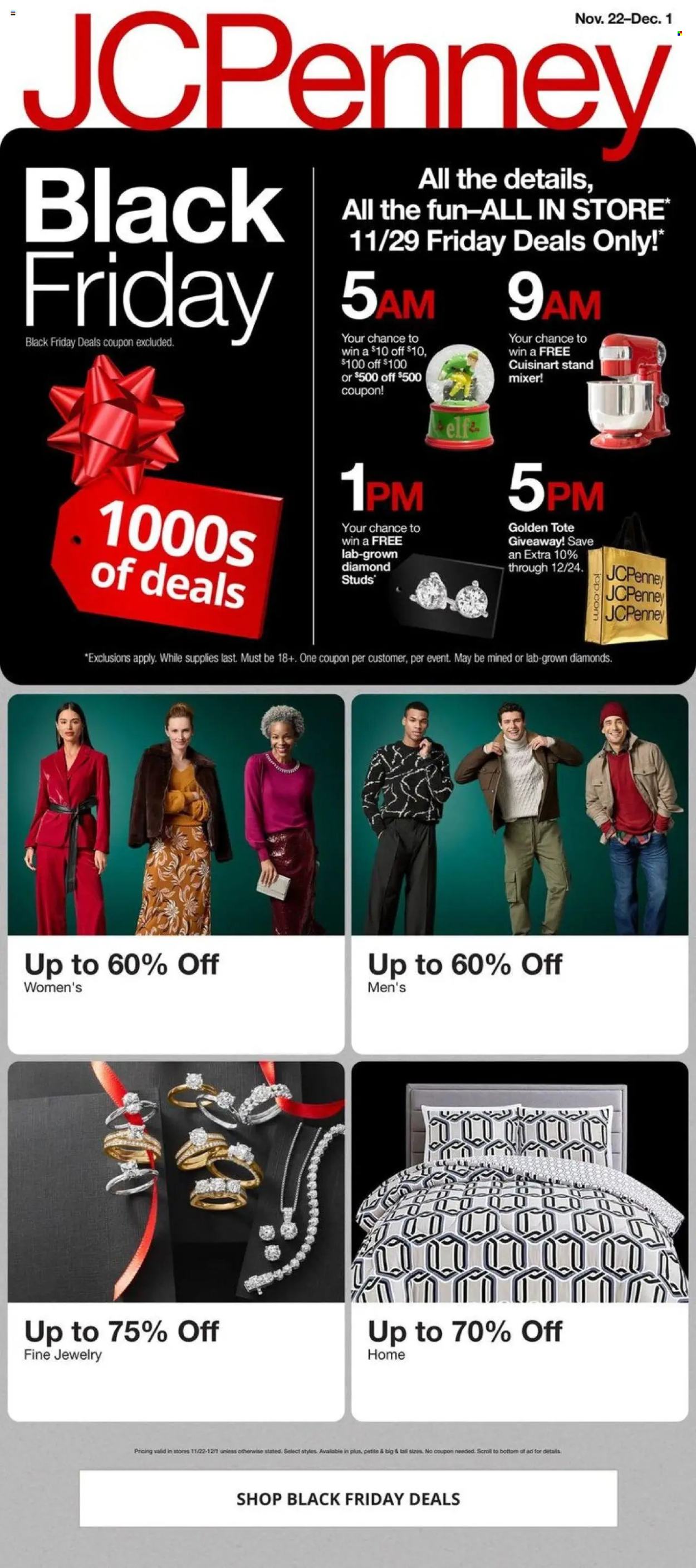 JCPenney ad - 11/22/2024 - 12/01/2024. Page 1