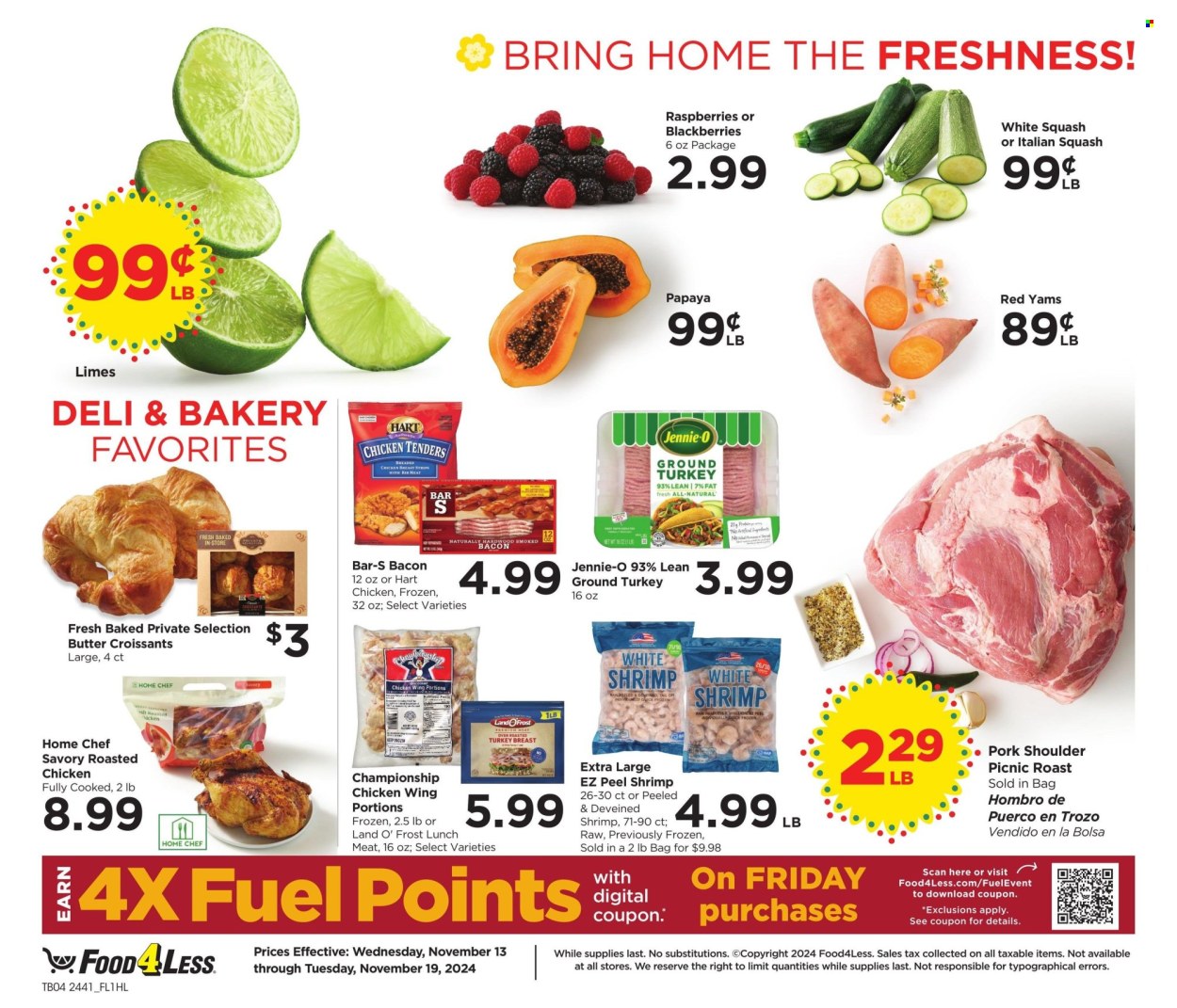 Food 4 Less ad - 11/13/2024 - 11/19/2024. Page 1