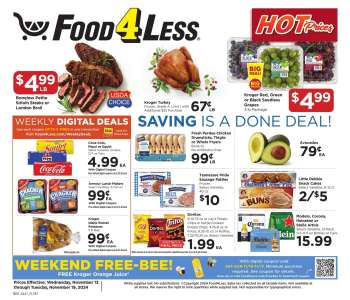 Food 4 Less Flyer - 11/13/2024 - 11/19/2024.