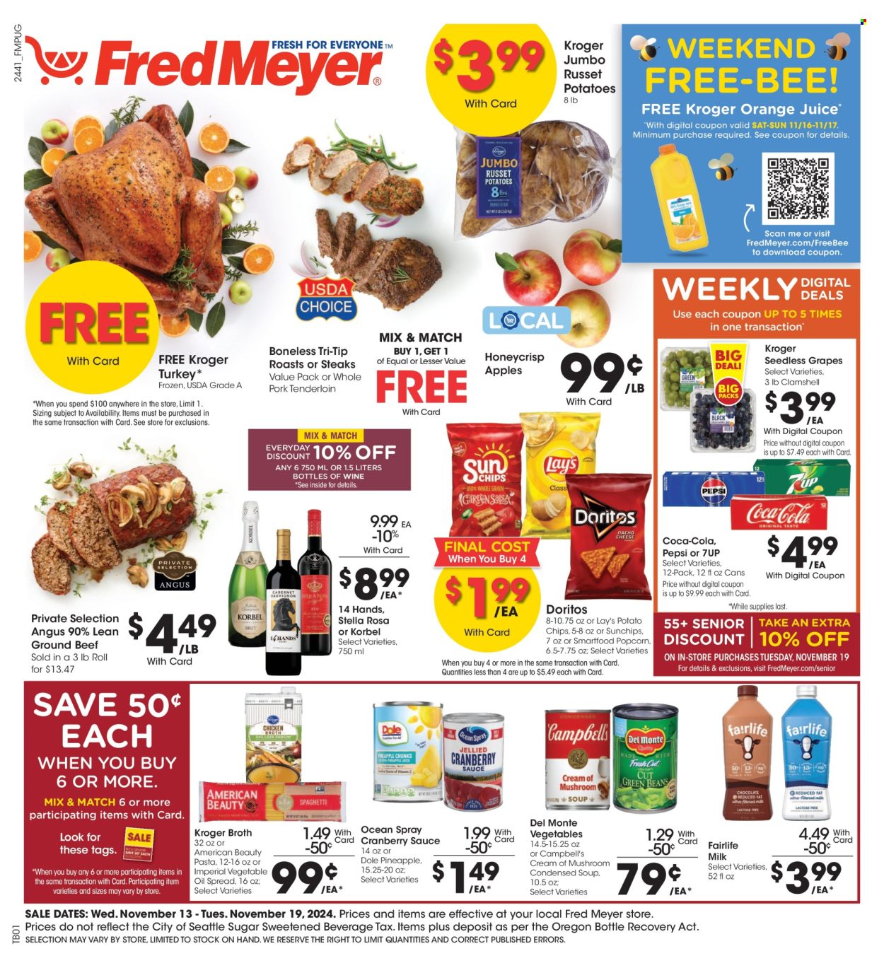 Fred Meyer ad - 11/13/2024 - 11/19/2024. Page 1