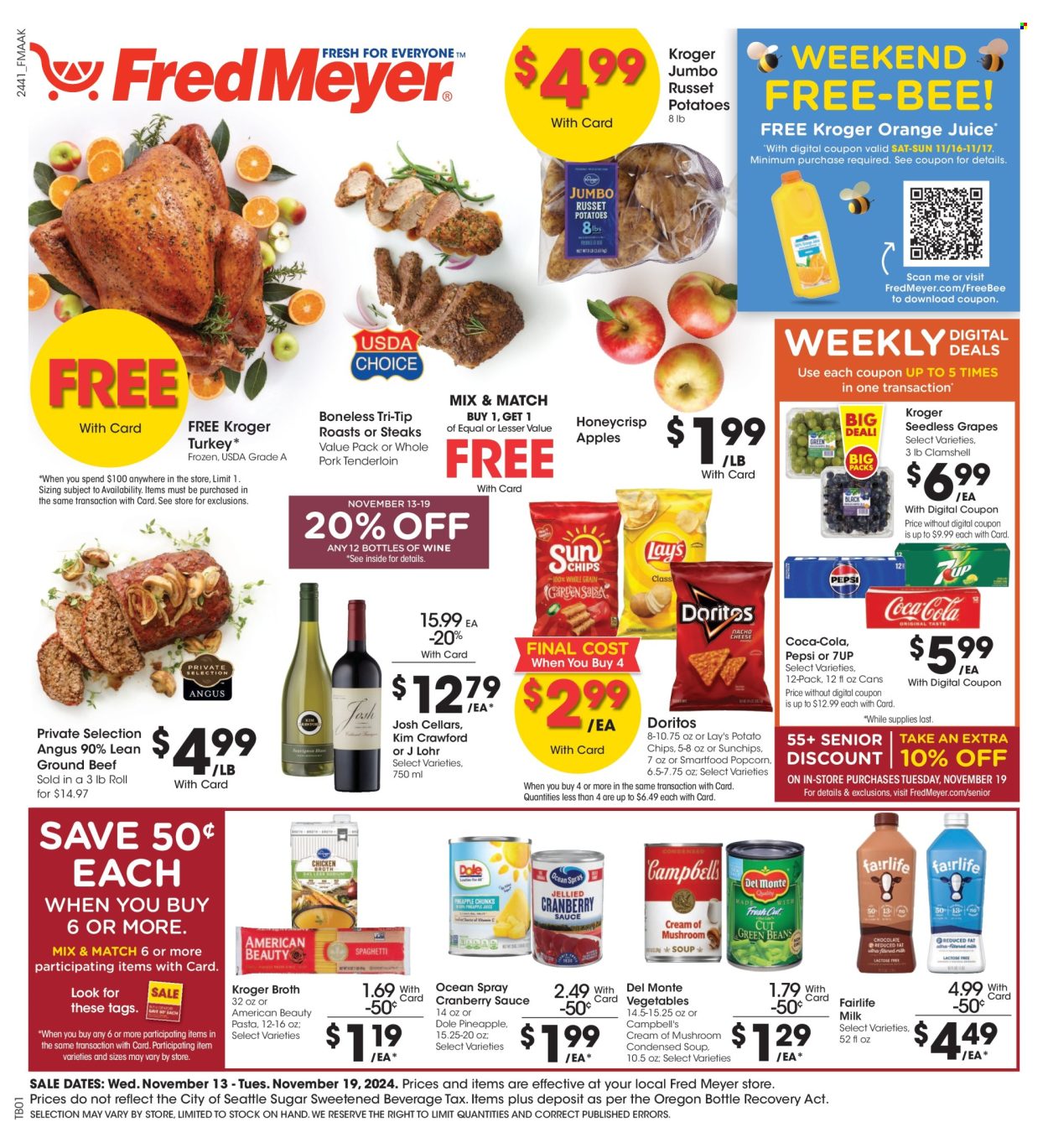 Fred Meyer ad - 11/13/2024 - 11/19/2024. Page 1