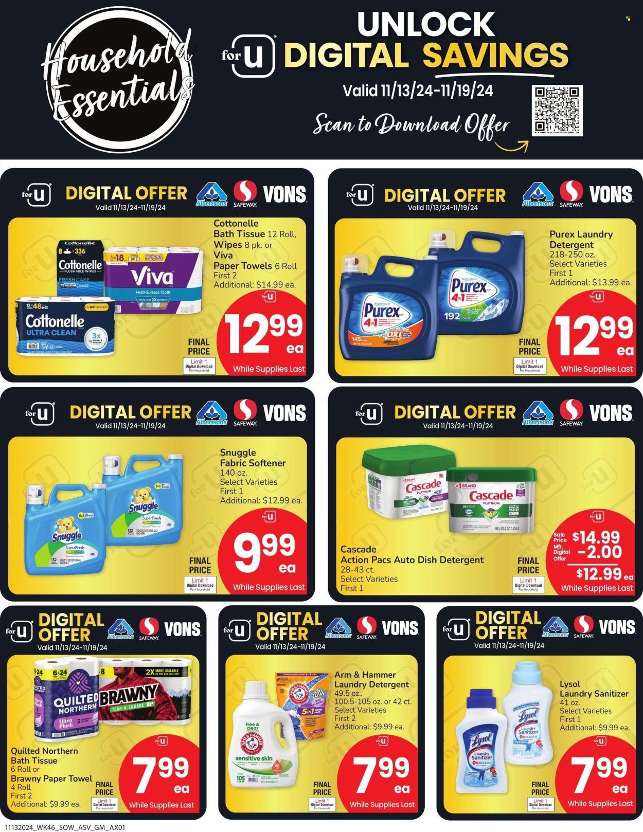 Albertsons ad - 11/13/2024 - 11/19/2024. Page 1