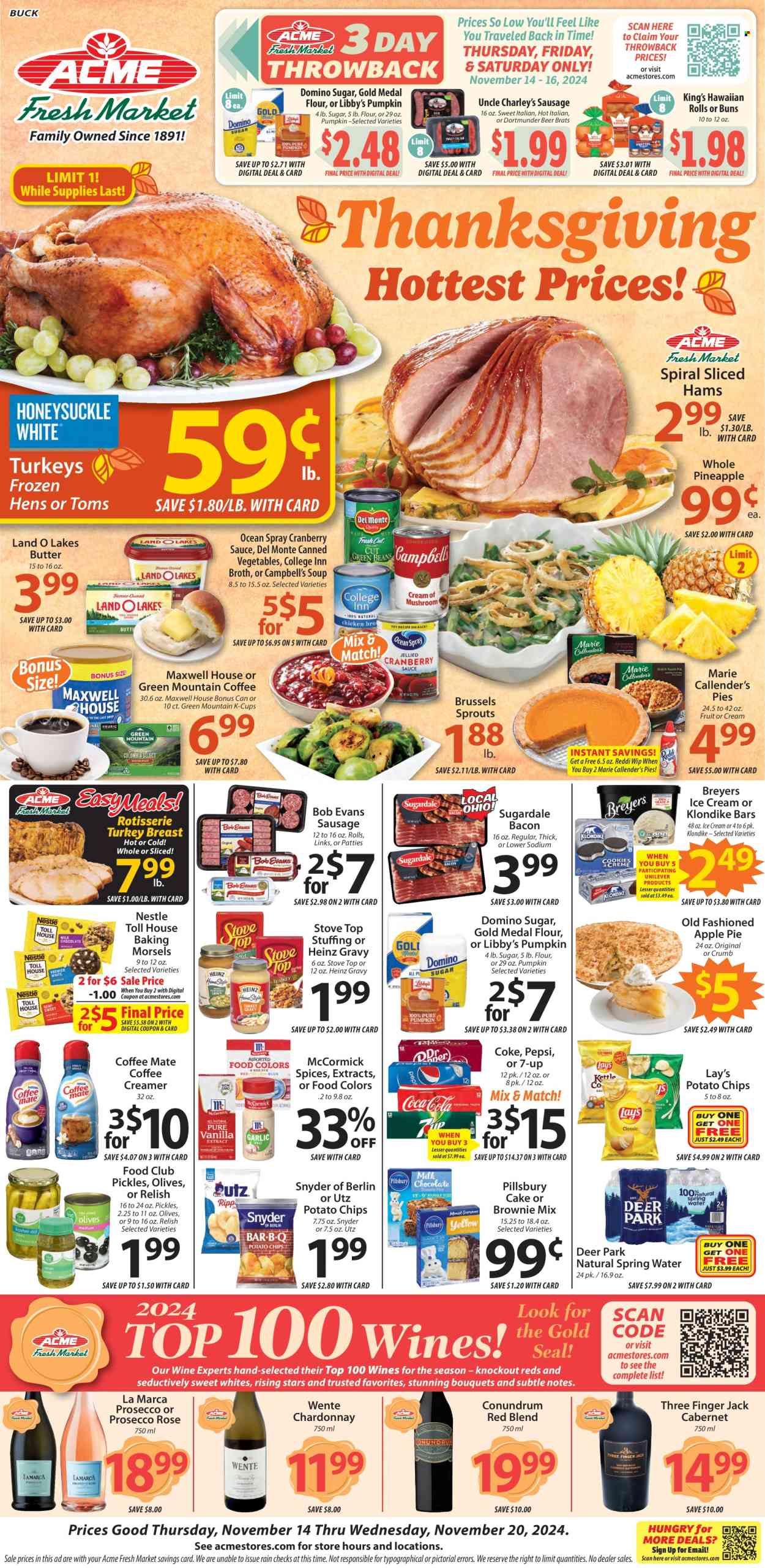 ACME Fresh Market ad - 11/14/2024 - 11/20/2024. Page 1