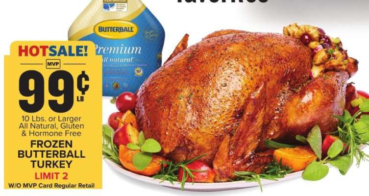 Frozen ButterBall Turkey