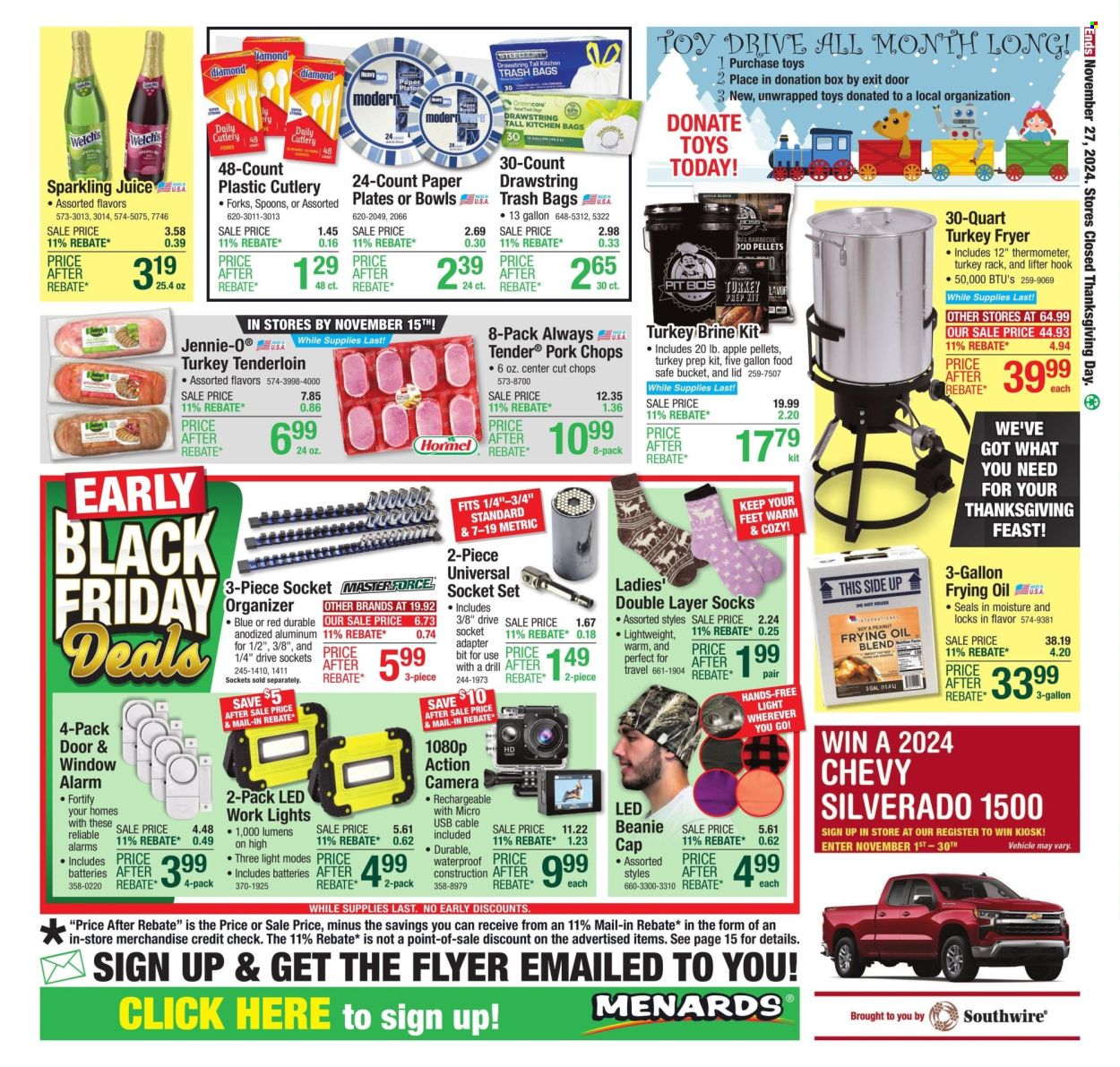 Menards ad - 11/14/2024 - 11/27/2024. Page 1