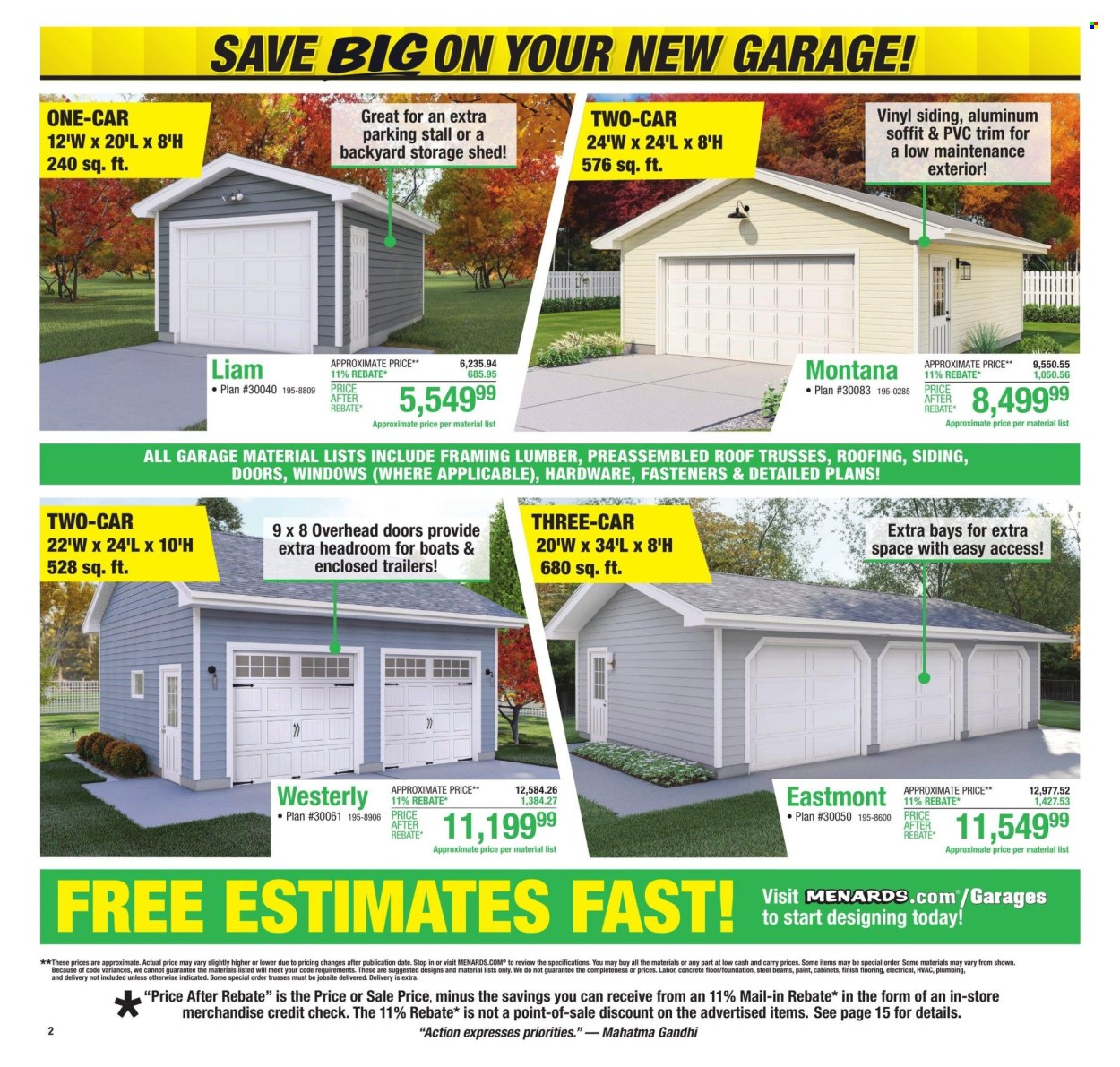 Menards ad - 11/14/2024 - 11/27/2024. Page 1