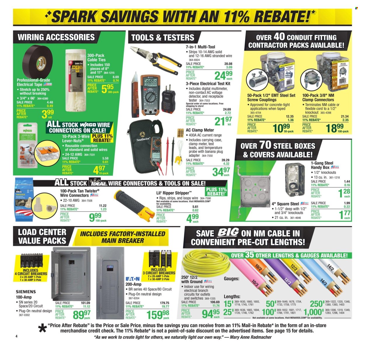 Menards ad - 11/14/2024 - 11/27/2024. Page 1