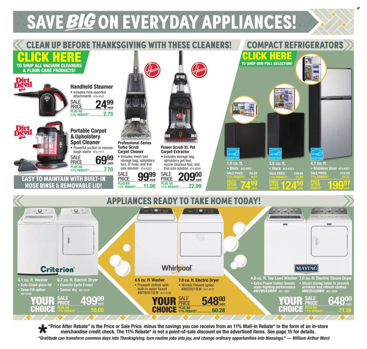 Menards ad - 11/14/2024 - 11/27/2024. Page 1