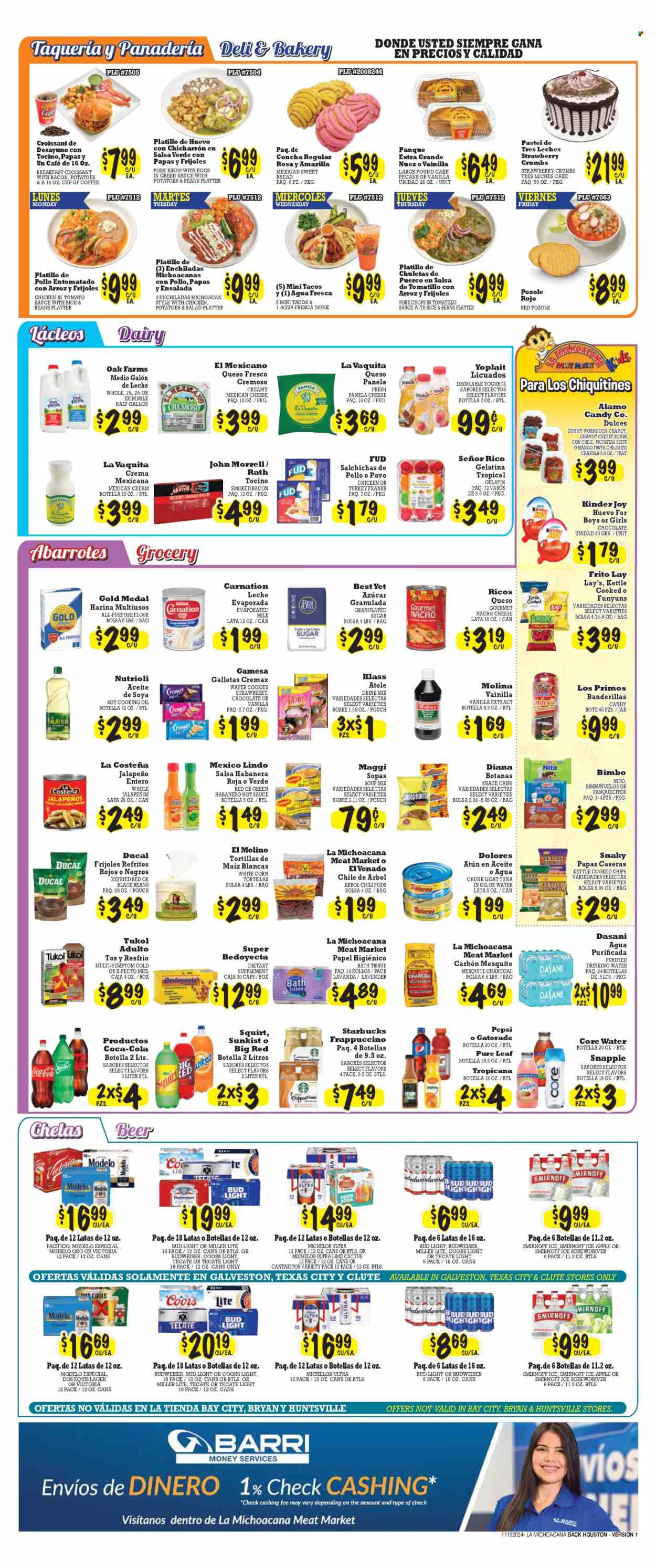 La Michoacana Meat Market ad - 11/13/2024 - 11/26/2024. Page 1