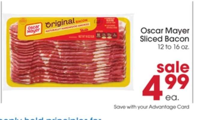 Oscar Mayer Sliced Bacon