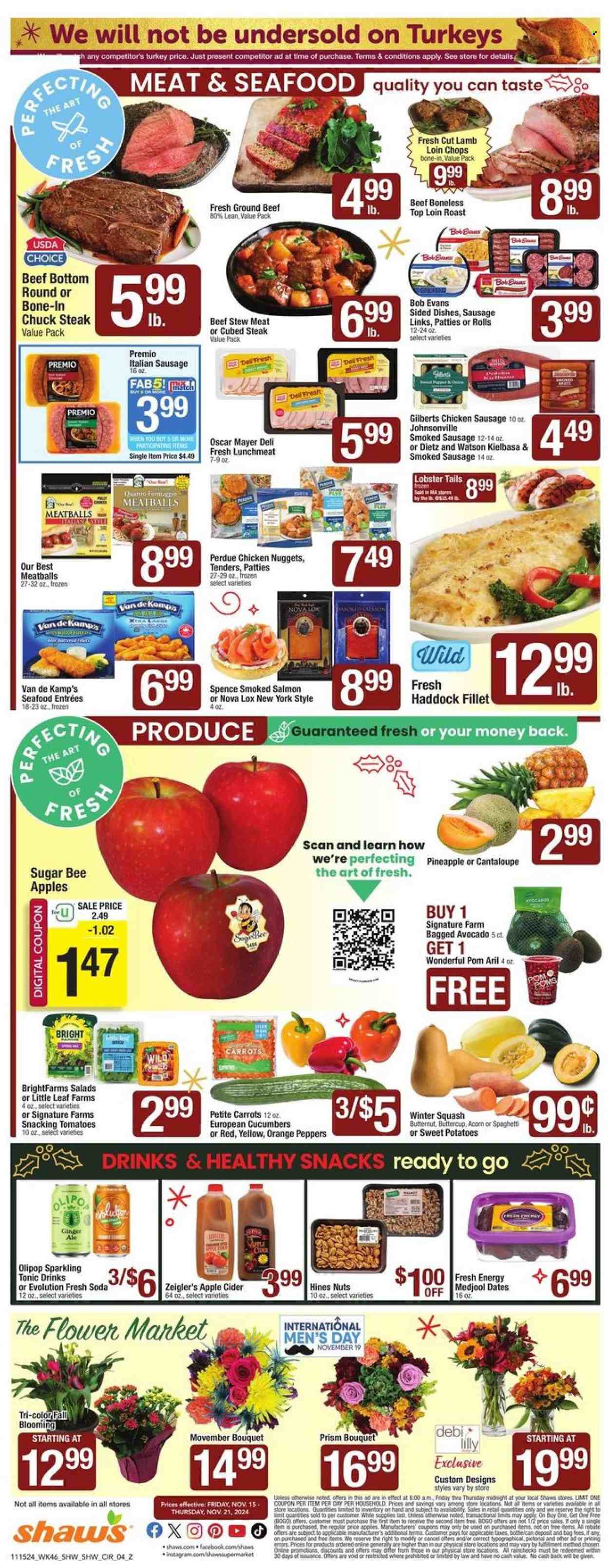 Shaw’s ad - 11/15/2024 - 11/21/2024. Page 1