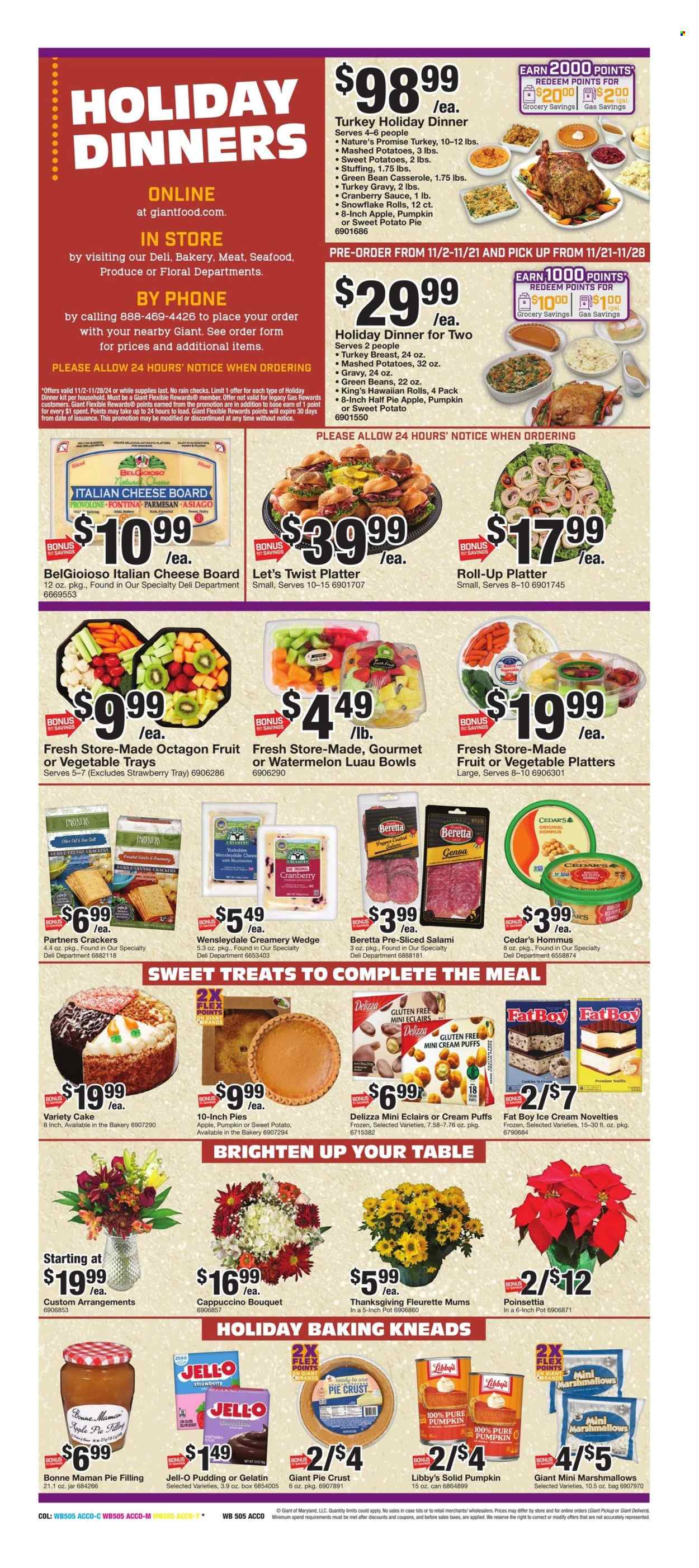 Giant Food ad - 11/15/2024 - 11/21/2024. Page 1