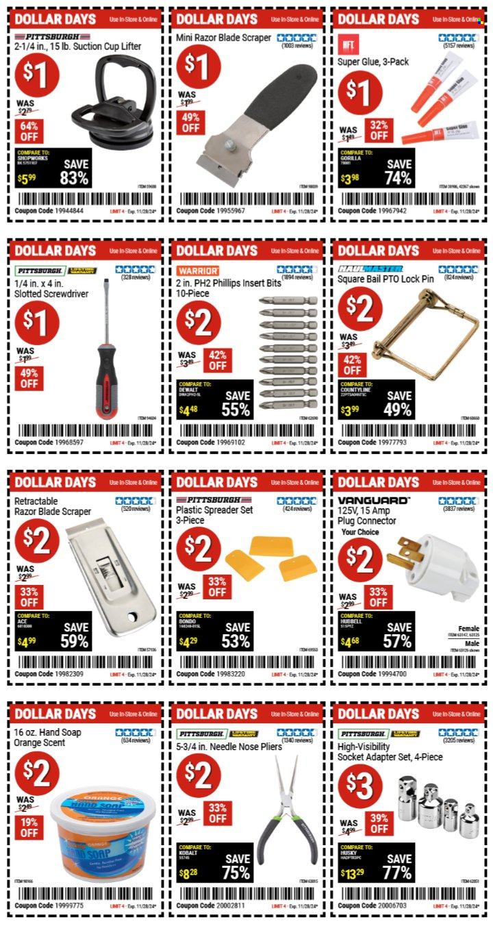 Harbor Freight ad - 11/14/2024 - 11/28/2024. Page 1