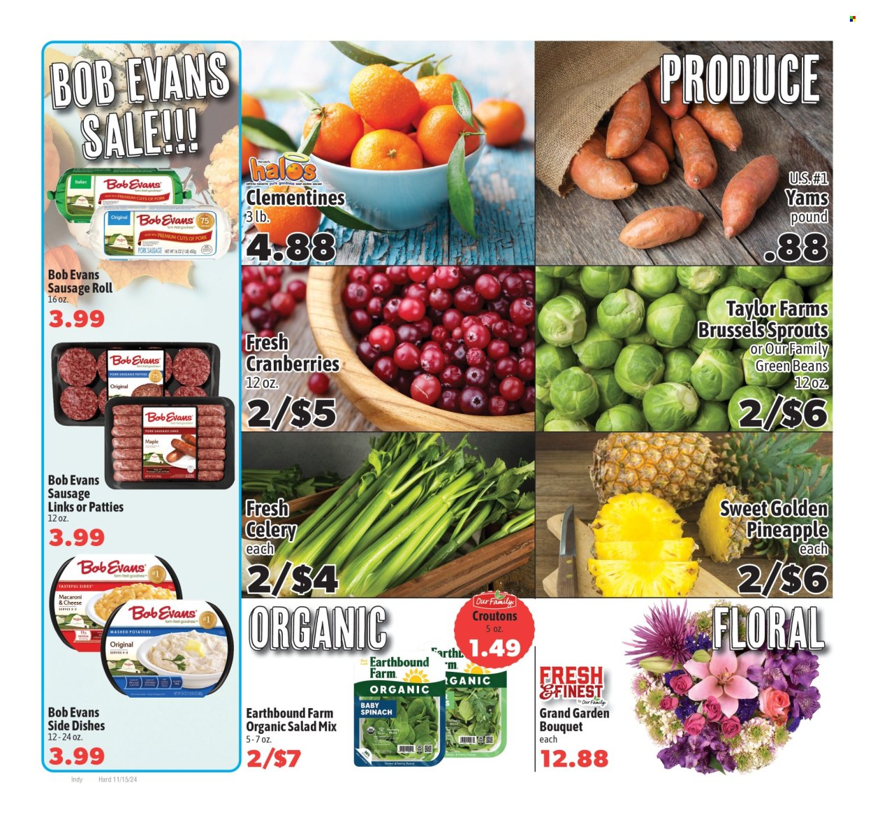 Harding's Markets ad - 11/15/2024 - 11/28/2024. Page 1