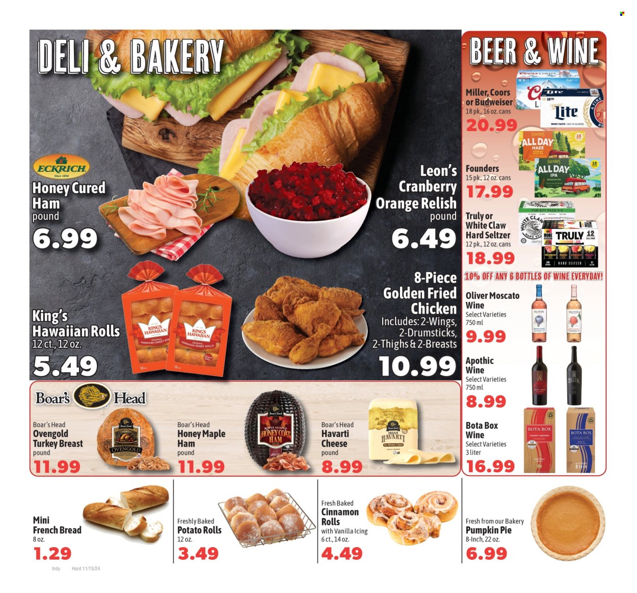 Harding's Markets ad - 11/15/2024 - 11/28/2024. Page 1