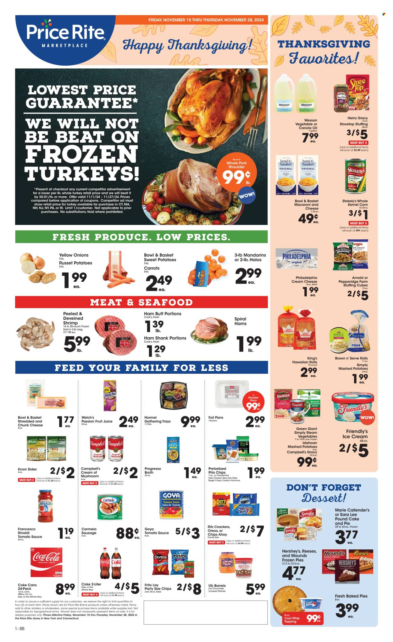 Price Rite ad - 11/15/2024 - 11/28/2024. Page 1