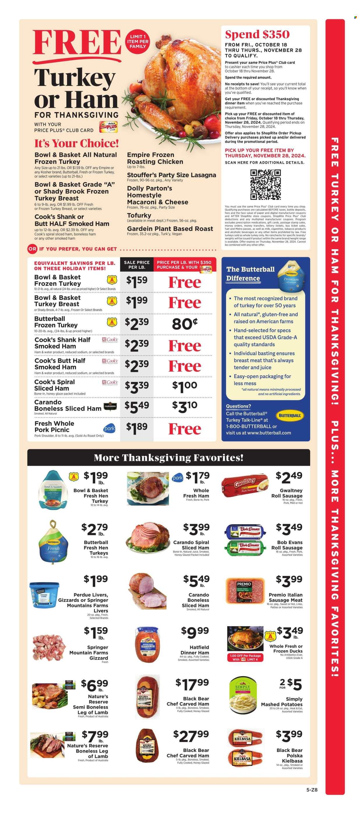 ShopRite ad - 11/15/2024 - 11/21/2024. Page 1