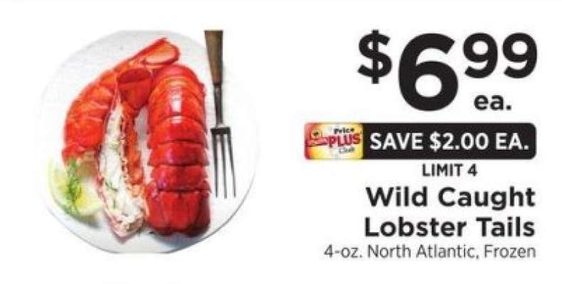 Wild-Caught Lobster Tails - 4 - oz. North Atlantic, Frozen
44305