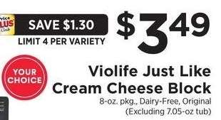 Just Like Cream Cheese Block - 8 - oz. pkg., Dairy - Free, Original

119362