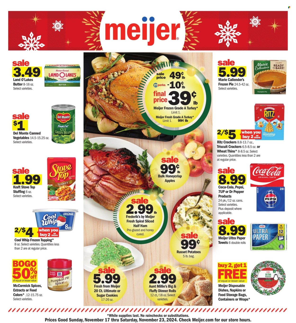 Meijer ad - 11/17/2024 - 11/23/2024. Page 1