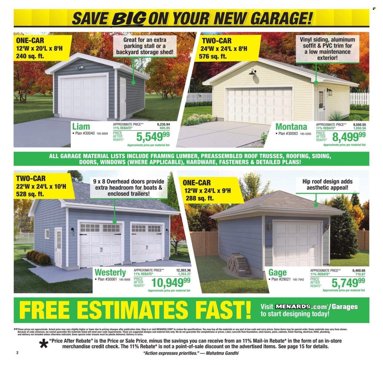 Menards ad - 11/14/2024 - 11/27/2024. Page 1